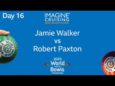 World Indoor Bowls Championship 2023 -  Jamie Walker vs Robert Paxton - Day 16 Match 4