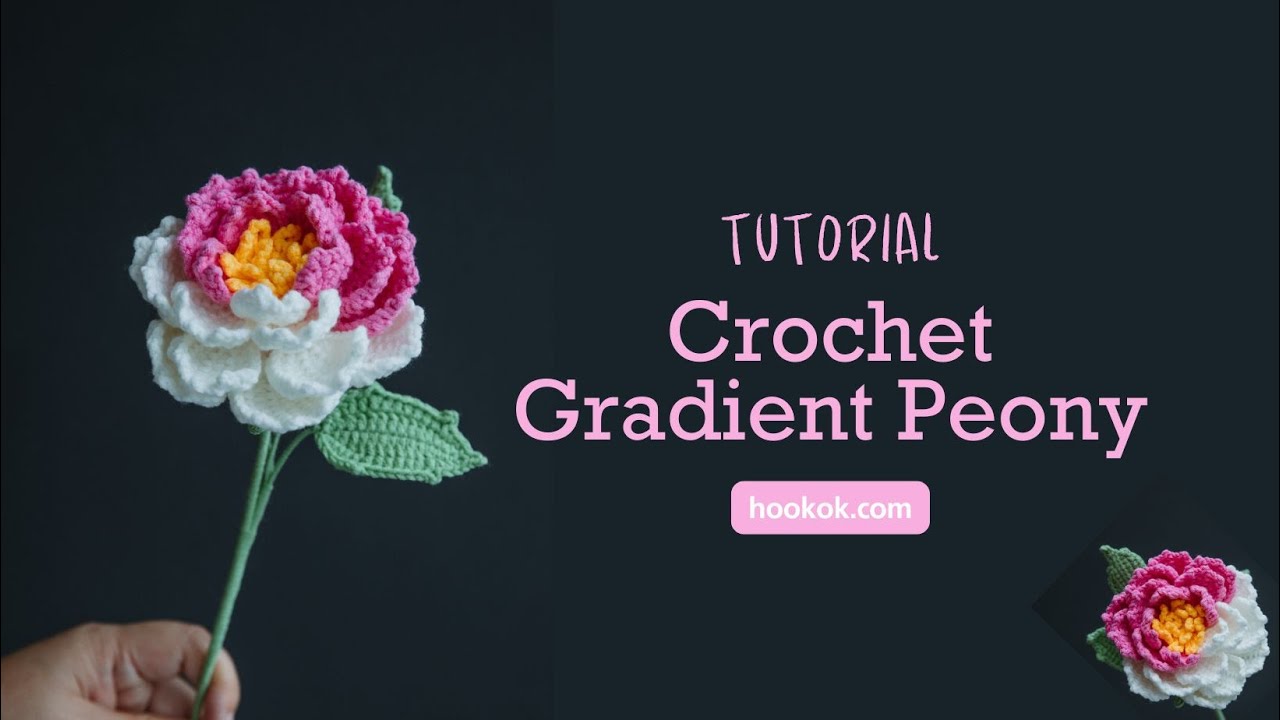 Crochet Gradient Peony - Paid Tutorial