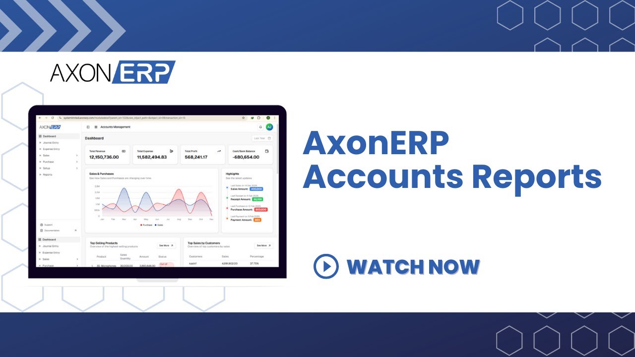 AxonERP YouTube Video
