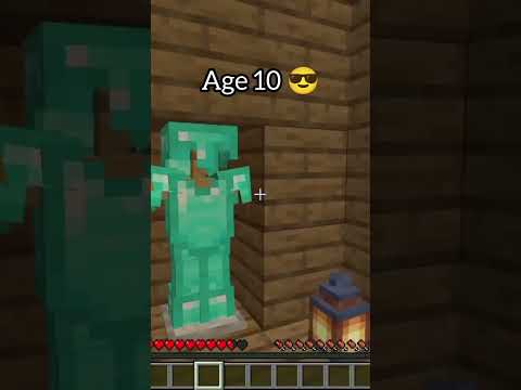 INSANE!! Mohit Gamer reveals smallest bases at every age in Minecraft! #shorts