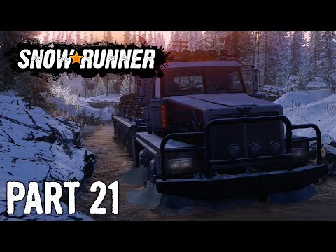 SnowRunner | Walkthrough Gameplay | Part 21 | Port Polar Base Supply | Xbox One