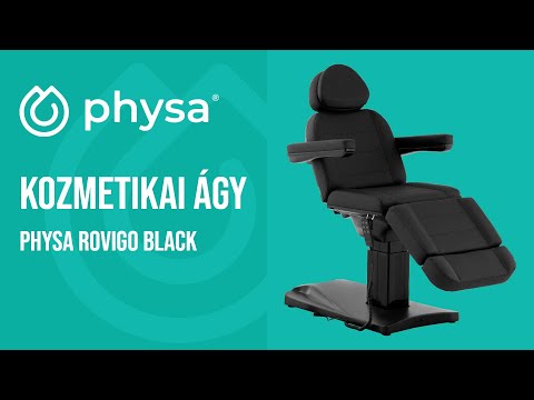 Videó - Kozmetikai ágy - 3 motoros - 300 W - 192 x 60 x 70 - 90,5 cm - 150 kg - Fekete