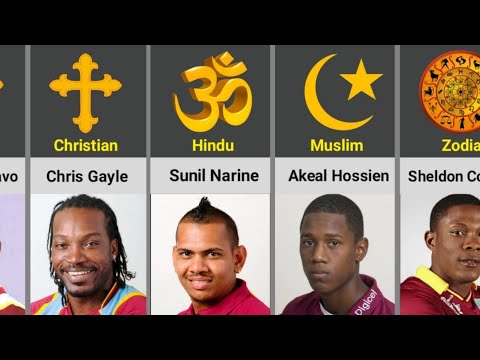 Religion of West Indies Cricketers | Hindu 🕉️ Christian ✝️ Muslim ☪️