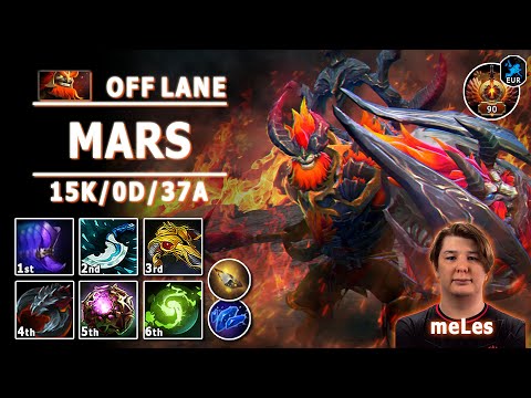 Mars Off Lane | 7.32d | meLes Pos 3 Mars Play | Dota 2 Immortal Gameplay
