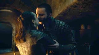 Game of Thrones 8x04 Arya and Gendry kiss Scene  A