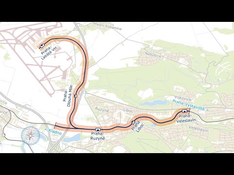 Modernizace a novostavba trati Praha-Veleslavín (včetně) - Praha-Letiště Václava Havla (včetně)