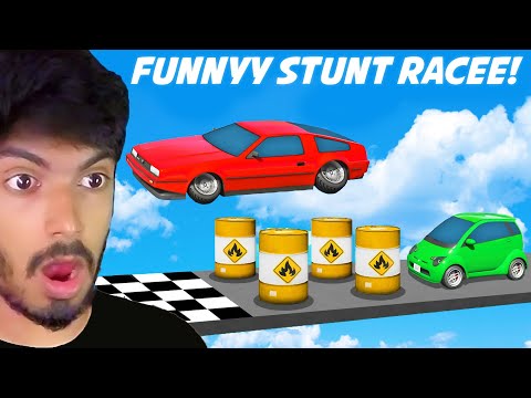 Funnyy Stunt Racee With Friends😂 | GTA 5 Stunt Racee - Black FOX