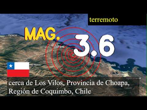 😱🚨  earthquake near Los Vilos, Choapa Province, Coquimbo Region, Chile live updates today : 3.6 magn