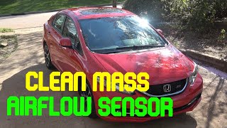 Clean Mass Airflow Sensor - 9th Generation Honda Civic Si 2012 2013 2014 2015