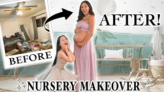 DIY Dream Nursery Makeover! (ft. my *VERY PREGNANT* best friend)