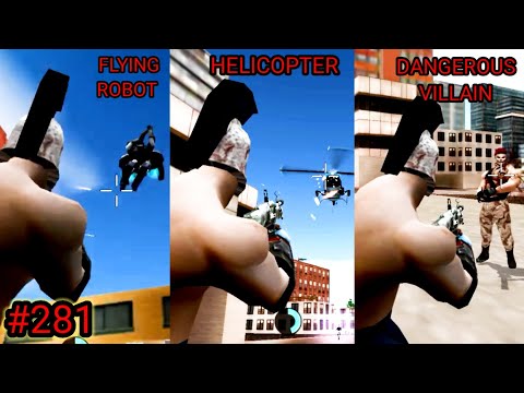 FIGHT WITH |FLYING ROBOT| HELICOPTER|DANGEROUS VILLAIN| IN ROPE HERO VICE TOWN GAME ME 👆😱