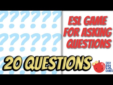 ESL Game for Asking Questions | 20 Questions - Videos For Teachers