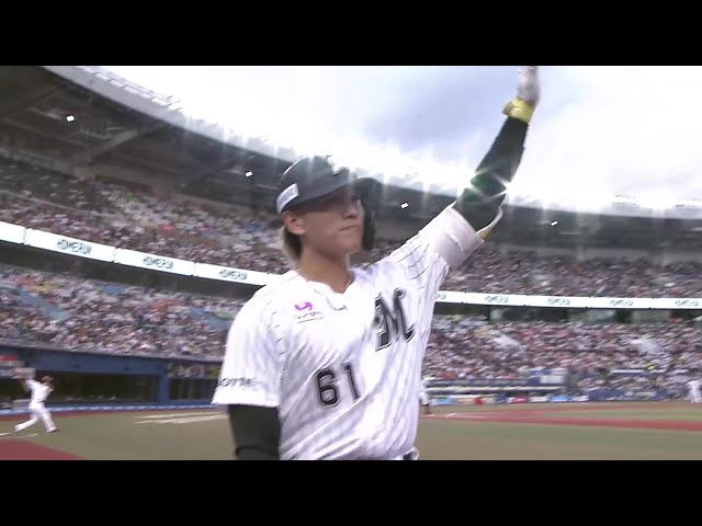 【2回裏】先制HR!! マリーンズ・山本大斗 ライトへ目が覚めるような1発!! 2025年6月4日 千葉ロッテマリーンズ 対 読売ジャイアンツ
