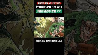 한계돌파 각성 조로 상디 사황최고간부 강함 ㄷㄷ #원피스 #shorts