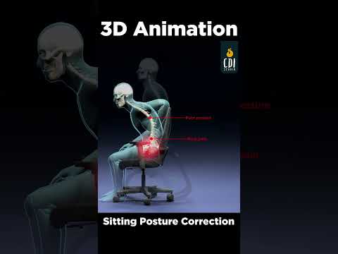 3D Animation: Pain from Sitting too long? #medicalanimation #3danimation