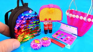 11 DIY Barbie hacks and crafts ~ Eyeshadow palette, Sequin Backpack, and more!