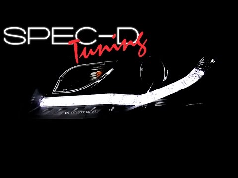 SPECDTUNING DEMO VIDEO: 2006-2008 AUDI A4 LED PROJECTOR HEADLIGHTS