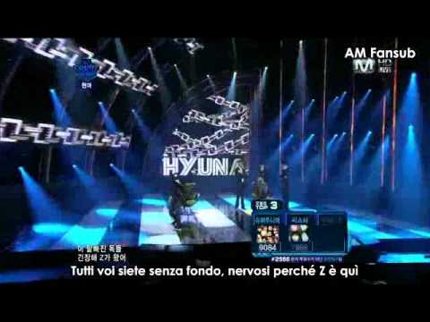 HyunA (4minute) feat. Zico (Block B) - Just Follow (live) [SUB ITA]
