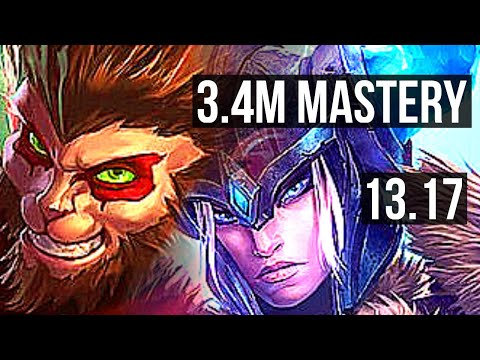 WUKONG vs SEJUANI (JNG) | 3.4M mastery, 7/2/19, 600+ games | NA Master | 13.17