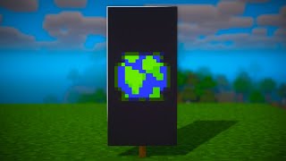 How to Make an Earth / Globe Banner in Minecraft | Easy Banner Tutorial