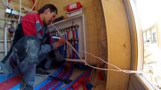 Отопление в бревенчатом доме. Работаем с металлопластом.