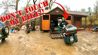 12x22 Building Repo Full of Stuff!!  He was not very happy
