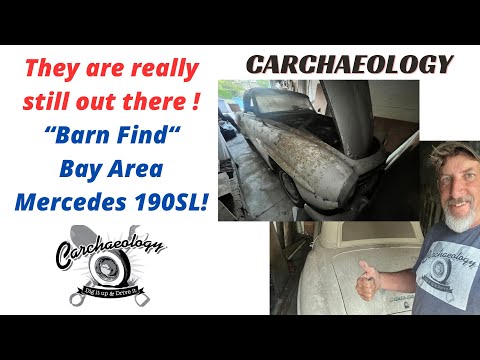 Carchaeology: Another amazing vintage German "Barn Find"! Mercedes 190SL