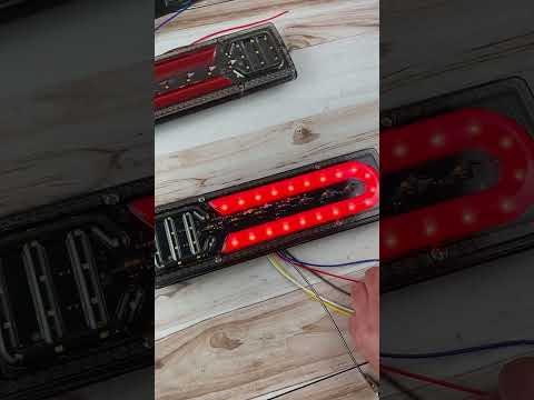 Фонарь задний Rear lamp Wagon 30х9см LED 12V комплект 2шт к автомобильной технике - фото 1 - id-p1862777827