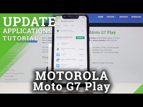 How to Download Latest App Version in Motorola Moto G7 Play - Update Apps