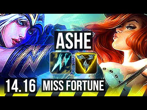 ASHE & Nami vs MISS FORTUNE & Bard (ADC) | 8/0/5, Legendary | EUW Challenger | 14.16