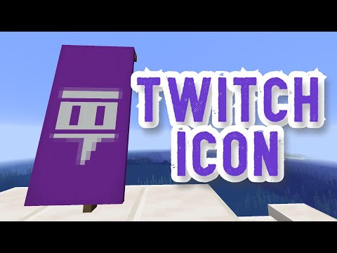 How to make the TWITCH symbol logo in Minecraft!