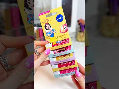 NEW Disney Princess Nivea Lip Balms 💄👑 #nivea #disneyuk #springonyoutube #nivealipbalm #beauty