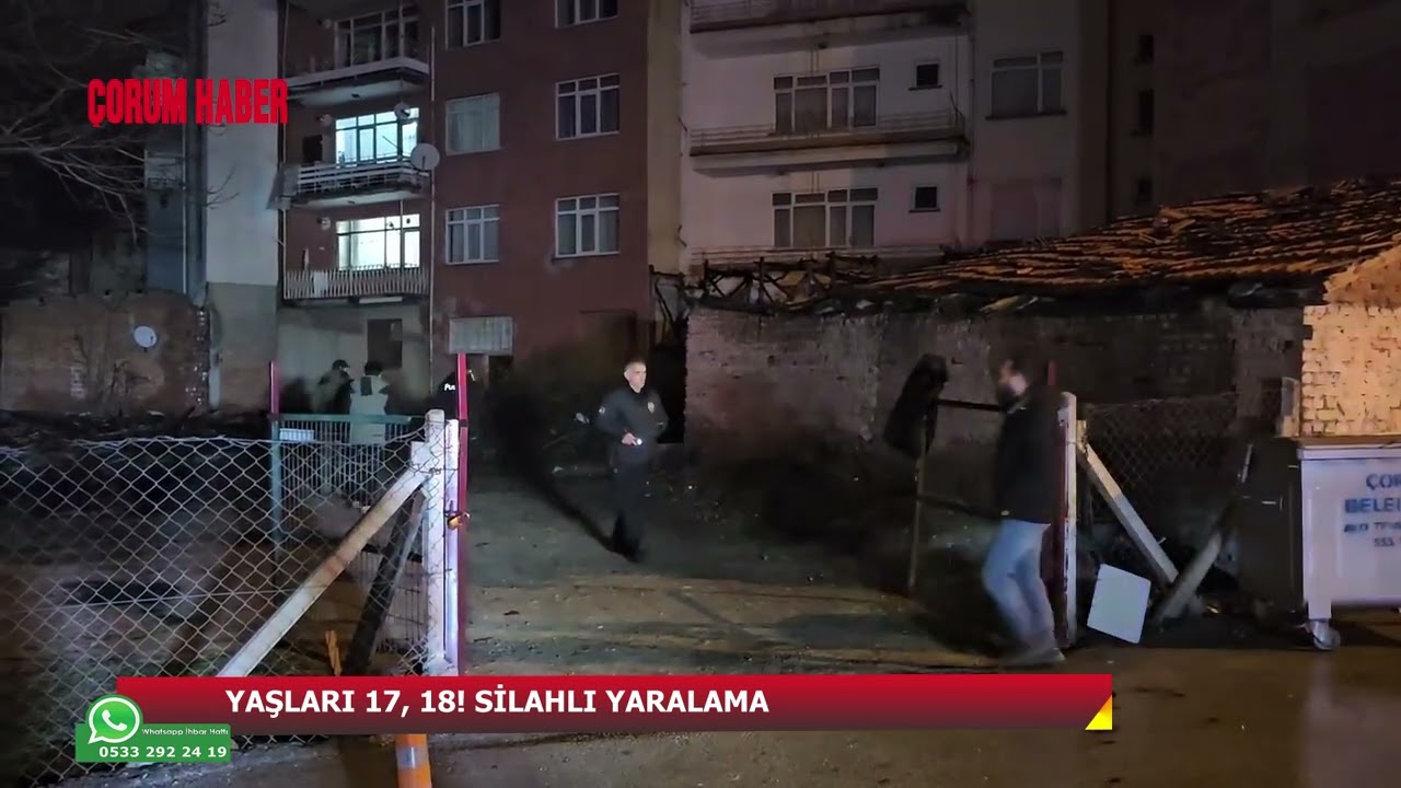 Çorum'da iki genç silahla vuruldu