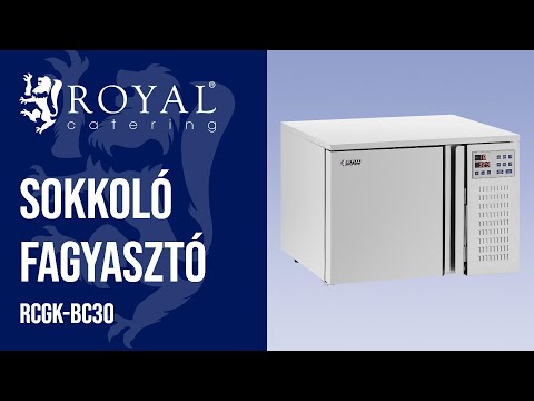 Videó - Sokkoló fagyasztó - 29,5 l - Royal Catering - fagyasztási kapacitás: 4/209