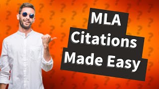 How do you cite in MLA format in Google Slides?