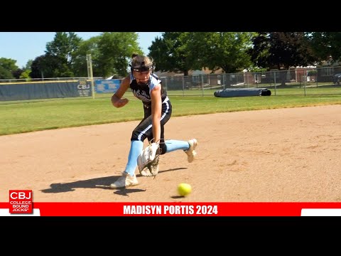 Madisyn Portis 2024 2nd Base/Outfielder Softball Skills Video