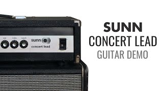 Video thumbnail for 1970s Sunn Concert Lead (Silverface) Amp Sound Demo - Great Rock, Stoner and Doom Tones! by Caleb Andresen