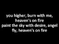 KISS - Heaven's on fire - Lyrics 