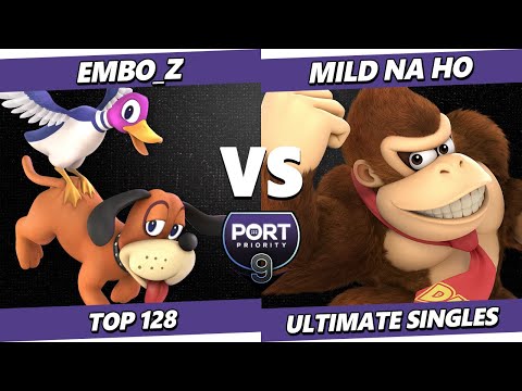 Port Priority 9 - embo_z (Duck Hunt) Vs. Mild na H.O (Donkey Kong, Bowser) Smash Ultimate - SSBU