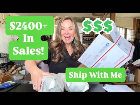 Poshmark Reseller Ship With Me $2400 + In Sales What Sold Online Fast For Huge Profits