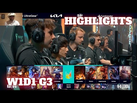 KOI vs XL - Highlights (ESS Reacts) | Week 1 Day 1 LEC Summer 2023 | KOI vs Excel W1D1