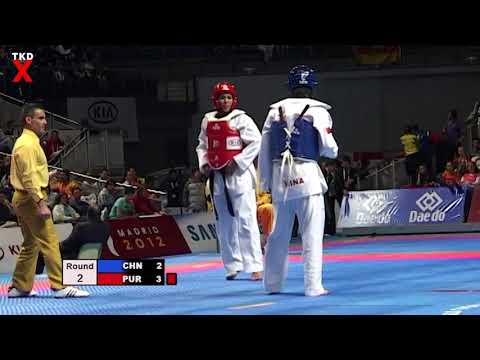 WTF Worlds 2005 Female Heavy Weight Semi Final - Riu Liu (China) v Iniabelle Diaz (Puerto Rico)