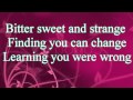 Jordan Sparks Beauty And The Beast Lyrics On Screen