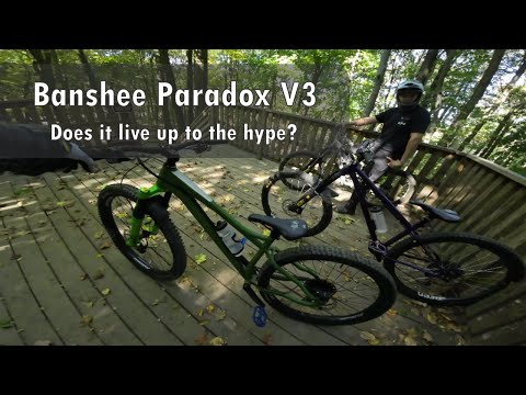 1st impressions of Banshee Paradox V3 from temu version of hardtail party. & Free jumping lessions!