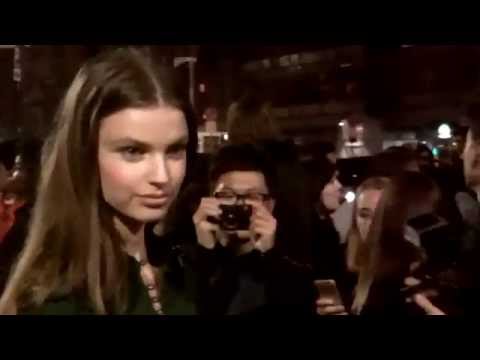 Top model Milan VAN EETEN @ Versace show Milan 26 september 2015 Fashion Week