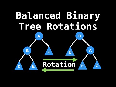 Balanced binary search tree rotations