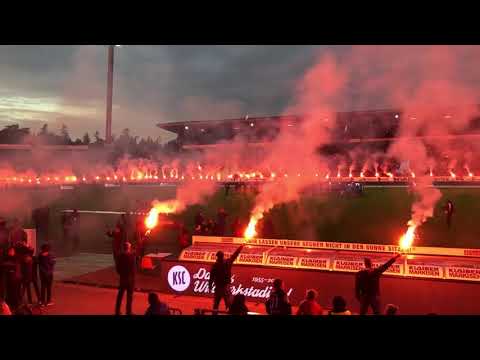 Danke Wildparkstadion - Pyro-Aktion nach Karlsruher SC - Würzburger Kickers, 03.11.2018 #KSCFWK