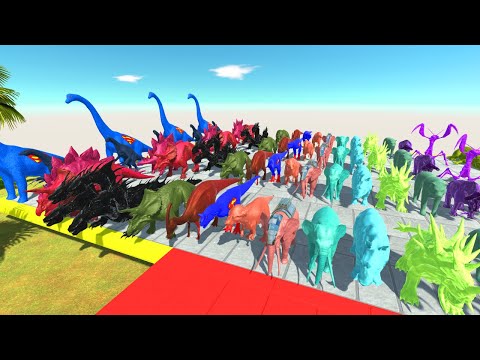 Colored All Units Champion Battle in Animal Revolt Battle Simulator