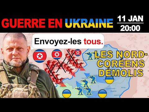 11Jan : Brutal. Les Nord-Coréens UTILISÉS COMME CHAIR À CANON pour vérifier les tirs pour les Russes