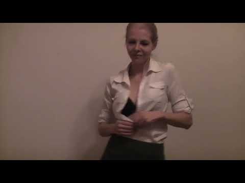 Strip Tease of an undercover agent - Casting Scene Poledance (shy and sexy)